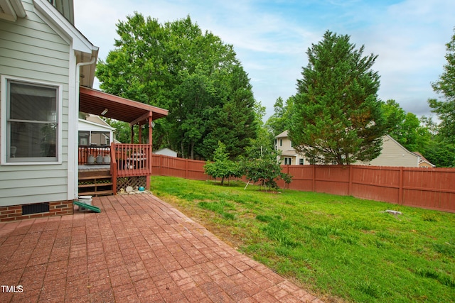 102 W Hill Dr, Cary, NC 27519 - view of patio / terrace with a deck