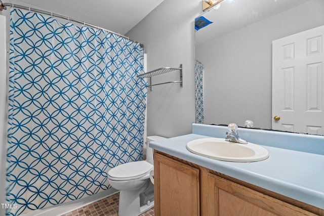627 Gaslight Trl, Wendell, NC 27591 - bathroom with vanity, toilet, and curtained shower