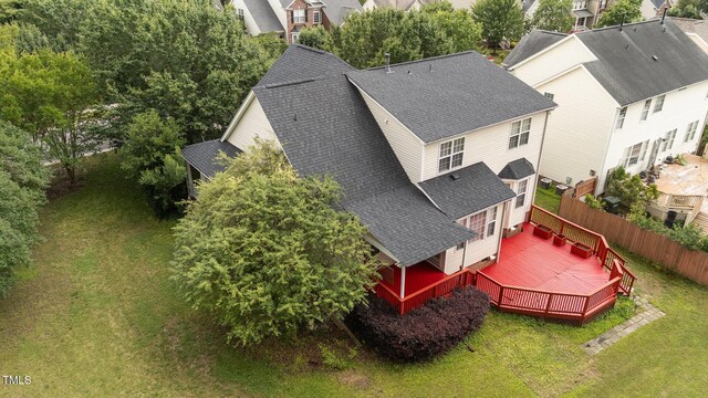 1604 Carnation Dr, Durham, NC 27703 - aerial perspective of suburban area