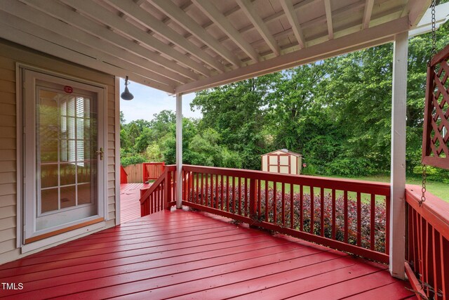 1604 Carnation Dr, Durham, NC 27703 - view of wooden terrace