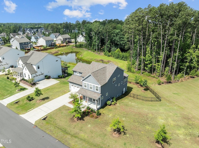 3053 Roy Ct, Apex, NC 27523 - aerial view of residential area with a nearby body of water