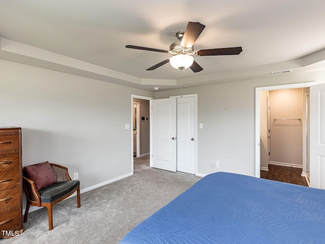 286 Beaver Tavern Dr, Benson, NC 27504 - carpeted bedroom with baseboards and ceiling fan