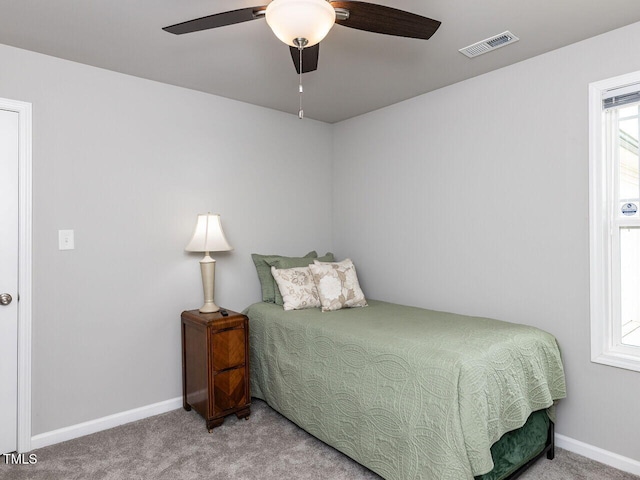 286 Beaver Tavern Dr, Benson, NC 27504 - bedroom with carpet, baseboards, and ceiling fan
