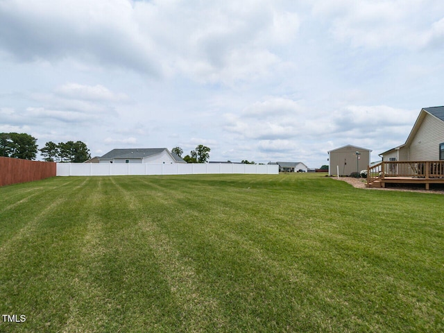 286 Beaver Tavern Dr, Benson, NC 27504 - view of yard with a deck