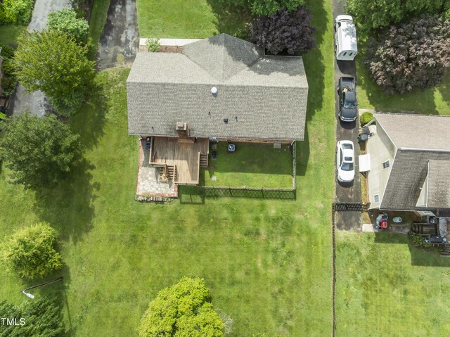 6411 Pondview Ln, Durham, NC 27712 - view from above of property