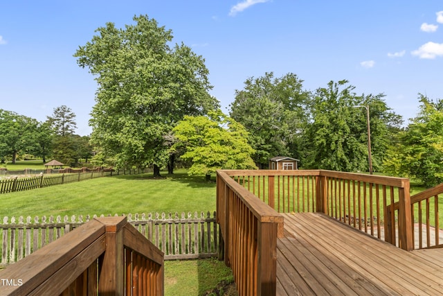 6411 Pondview Ln, Durham, NC 27712 - view of wooden deck