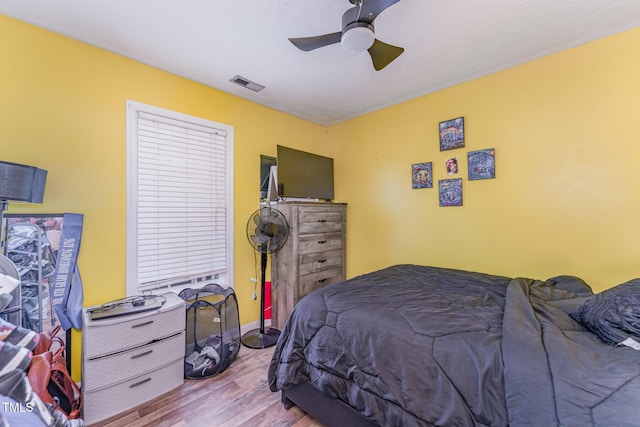 1515 Mack St, Spring Lake, NC 28390 - bedroom featuring wood finished floors and a ceiling fan