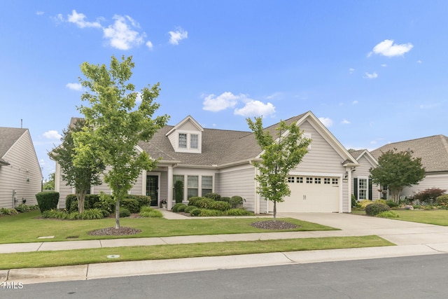 118 Manning Way, Durham, NC 27703 - view of front of house with a garage, driveway, a front lawn, and a shingled roof