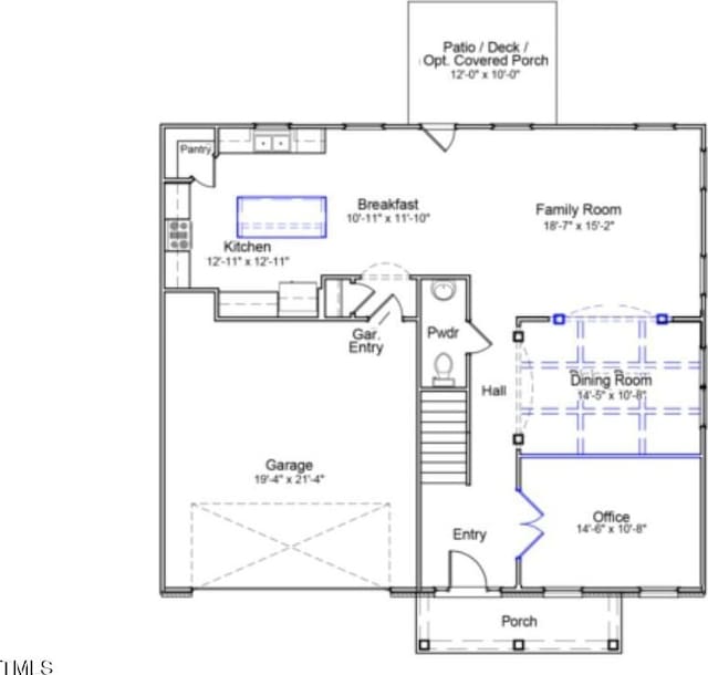257 N Maple Walk Dr Unit 218, Garner, NC 27529 - home floor plan