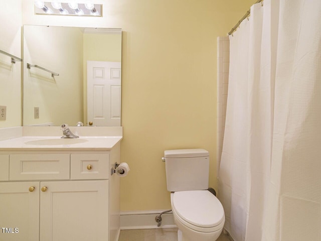 3339 Ridgecrest Ct, Raleigh, NC 27607 - full bathroom with vanity, tile patterned flooring, and a shower with curtain