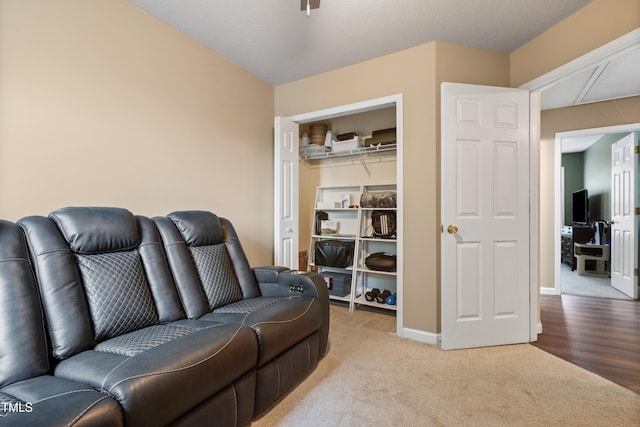 202 Stonecreek Dr, Apex, NC 27539 - living area with light carpet and baseboards