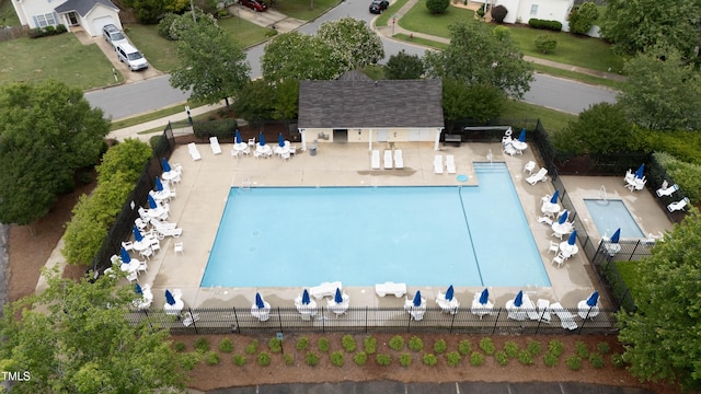 202 Stonecreek Dr, Apex, NC 27539 - aerial view of a pool