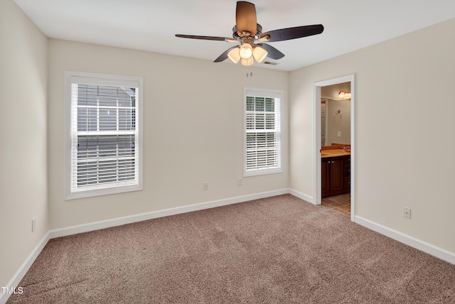1437 Lindenberg Sq, Wake Forest, NC 27587 - unfurnished room featuring light carpet and ceiling fan