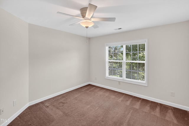 1437 Lindenberg Sq, Wake Forest, NC 27587 - carpeted empty room with baseboards and a ceiling fan