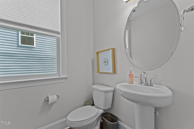2012 Sweet Samson St, Wake Forest, NC 27587 - half bathroom featuring toilet and baseboards