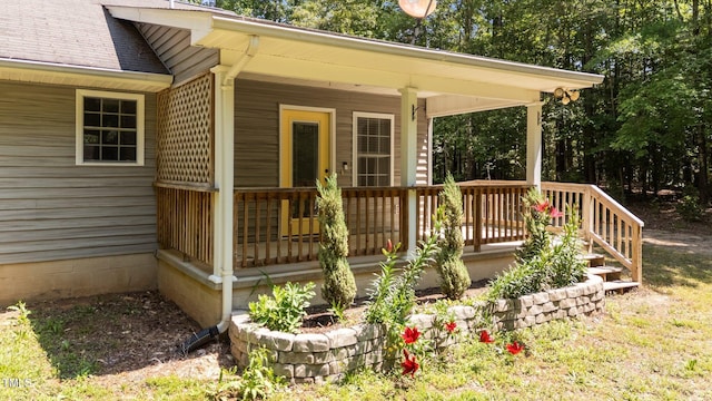 428 Long Branch Dr, Lacrosse, VA 23950 - view of wooden porch