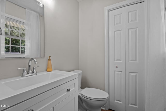 428 Long Branch Dr, Lacrosse, VA 23950 - half bathroom with a closet, vanity, and toilet