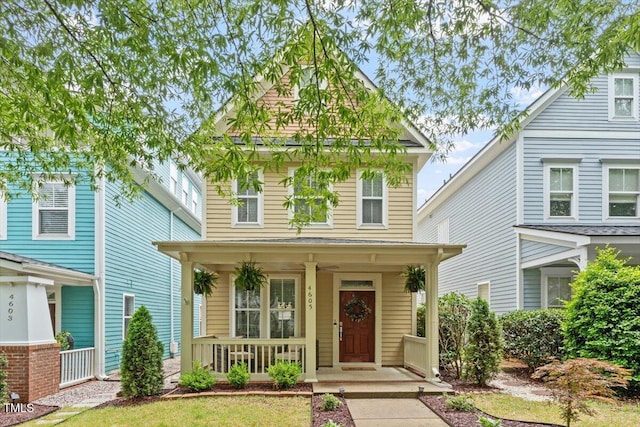 4605 All Points View Way, Raleigh, NC 27614 - american foursquare style home with a porch