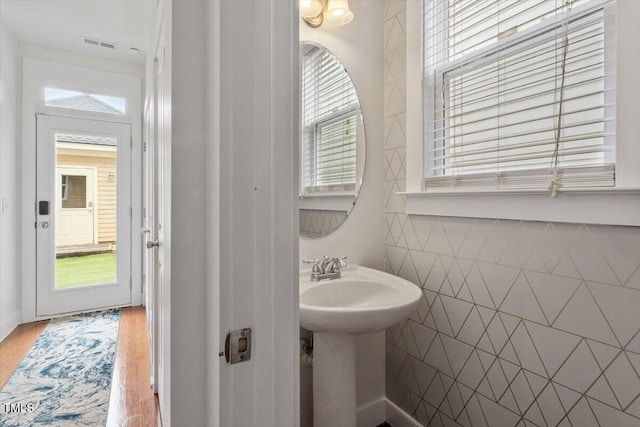 4605 All Points View Way, Raleigh, NC 27614 - bathroom with wood finished floors