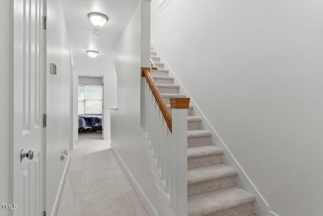 4605 All Points View Way, Raleigh, NC 27614 - staircase with carpet floors and baseboards