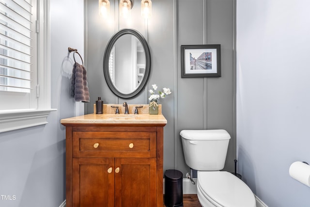 2538 Tuffeto, Apex, NC 27502 - half bath with toilet, vanity, and baseboards