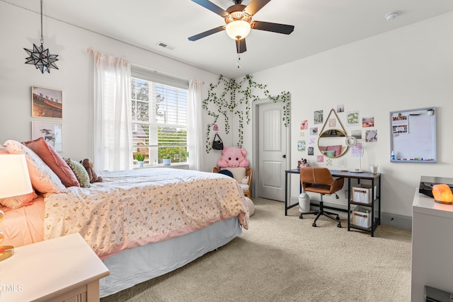 2538 Tuffeto, Apex, NC 27502 - bedroom with carpet and a ceiling fan