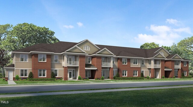 617 Weather Ridge Ln Unit 32, Cary, NC 27513 - view of front of house with brick siding