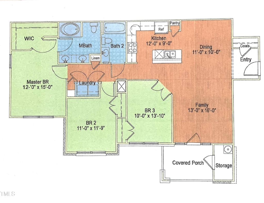 617 Weather Ridge Ln Unit 32, Cary, NC 27513 - view of home floor plan
