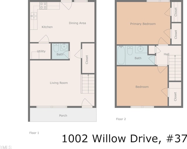 1002 Willow Dr Unit 37, Chapel Hill, NC 27514 - floor plan / room layout