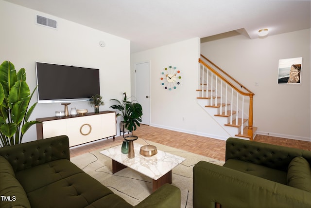 1002 Willow Dr Unit 37, Chapel Hill, NC 27514 - living area with stairway and baseboards