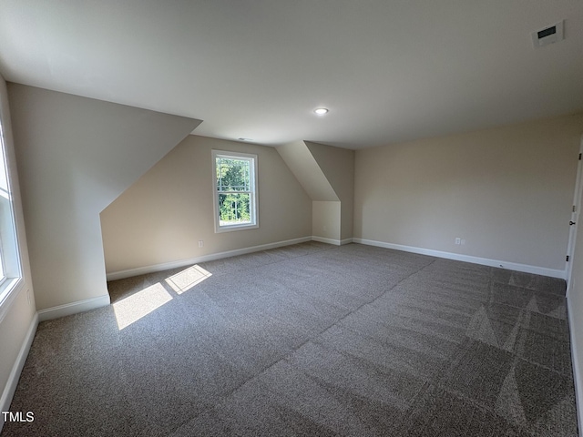 78 Mineral Springs Way, Benson, NC 27504 - bonus room featuring carpet, vaulted ceiling, and recessed lighting