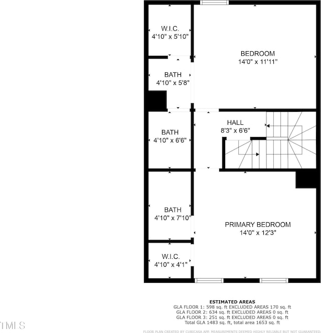 708 Powell Dr Unit B, Raleigh, NC 27606 - home floor plan