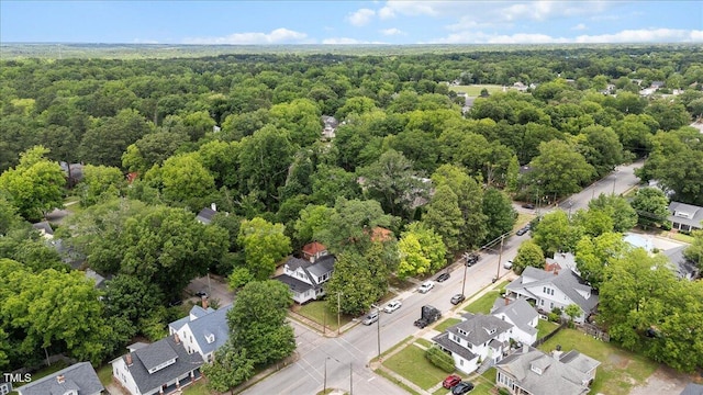 830 S Chestnut St, Henderson, NC 27536 - aerial perspective of suburban area featuring a heavily wooded area