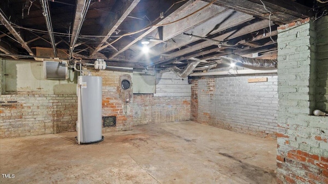 830 S Chestnut St, Henderson, NC 27536 - unfinished below grade area featuring water heater