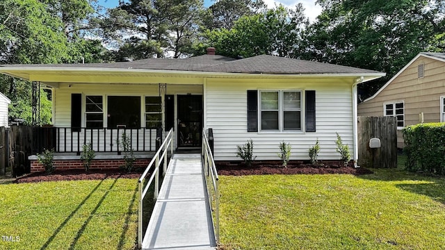 823 Dixon St, Kinston, NC 28501 - bungalow-style home featuring covered porch, crawl space, and a shingled roof