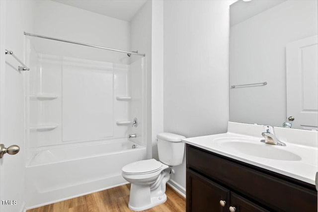 346 E Painted Way, Clayton, NC 27527 - full bathroom with vanity, washtub / shower combination, and wood finished floors