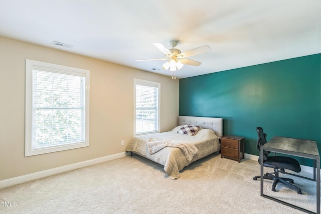 30155 Pharr, Chapel Hill, NC 27517 - carpeted bedroom with baseboards and a ceiling fan
