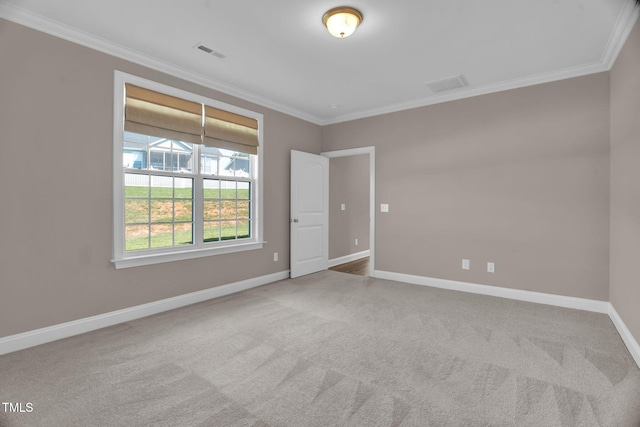 1085 Lobdale Ct, Burlington, NC 27215 - carpeted empty room with crown molding and baseboards