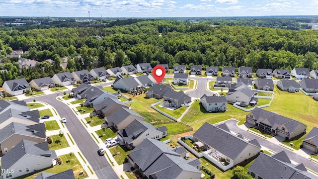 1085 Lobdale Ct, Burlington, NC 27215 - aerial perspective of suburban area featuring a forest