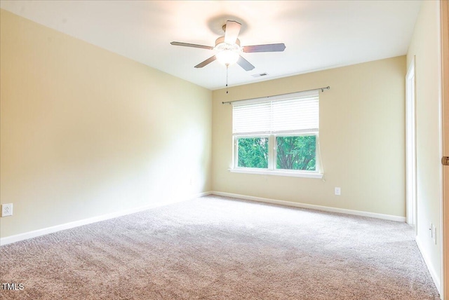 145 Torrey Heights Ln, Durham, NC 27703 - carpeted empty room with a ceiling fan and baseboards