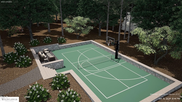 1132 Wimbleton Dr, Raleigh, NC 27609 - view of basketball court featuring community basketball court