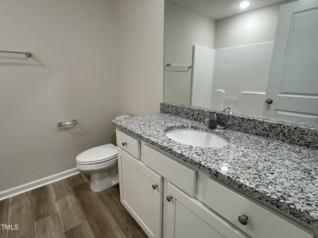226 Bonsai Way, Four Oaks, NC 27524 - bathroom featuring vanity and wood finished floors
