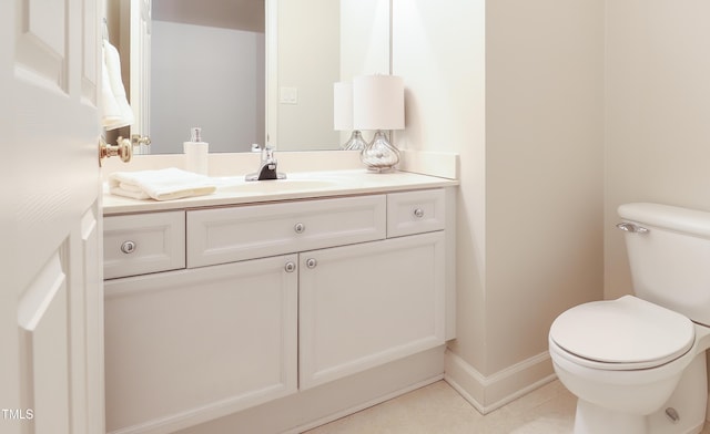 128 Olde Manor Ct, Siler City, NC 27344 - bathroom with vanity, toilet, and baseboards