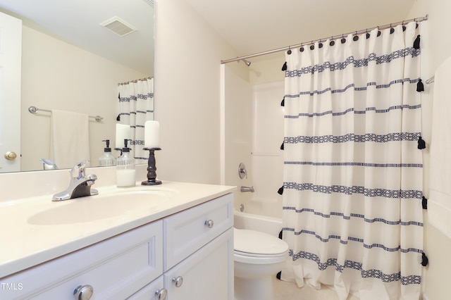 128 Olde Manor Ct, Siler City, NC 27344 - full bath with vanity, toilet, and shower / tub combo with curtain