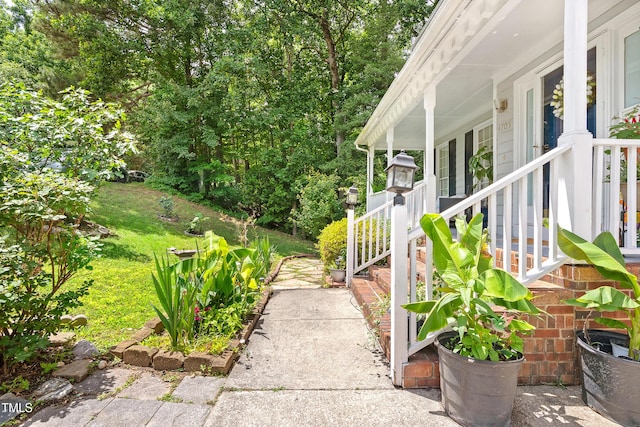 4705 Royal Troon Dr, Raleigh, NC 27604 - view of yard with covered porch