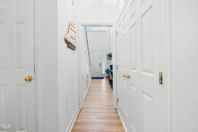 4705 Royal Troon Dr, Raleigh, NC 27604 - hall featuring light wood finished floors and baseboards