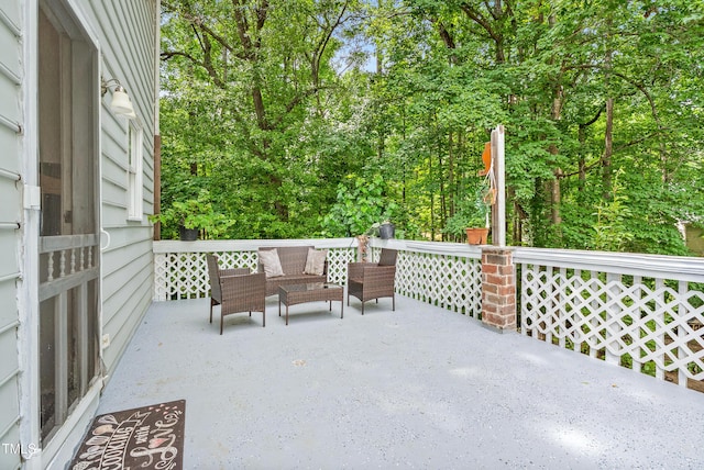 4705 Royal Troon Dr, Raleigh, NC 27604 - view of patio featuring an outdoor living space