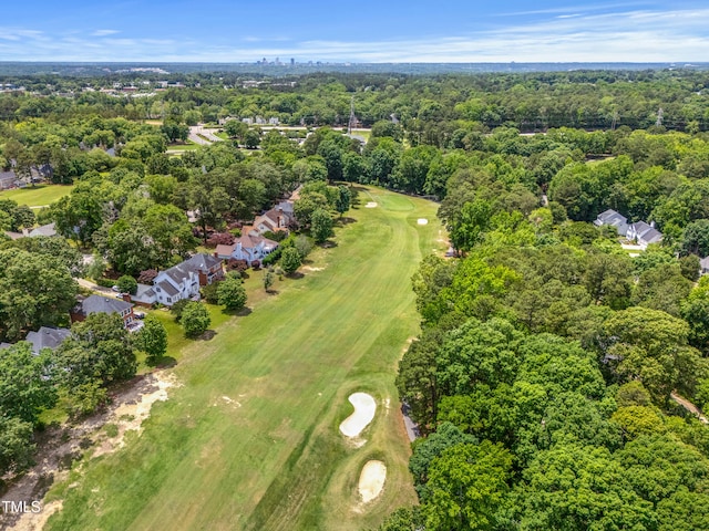 4705 Royal Troon Dr, Raleigh, NC 27604 - aerial view of property and surrounding area featuring a local golf course