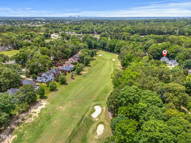 4705 Royal Troon Dr, Raleigh, NC 27604 - aerial overview of property's location with a golf club