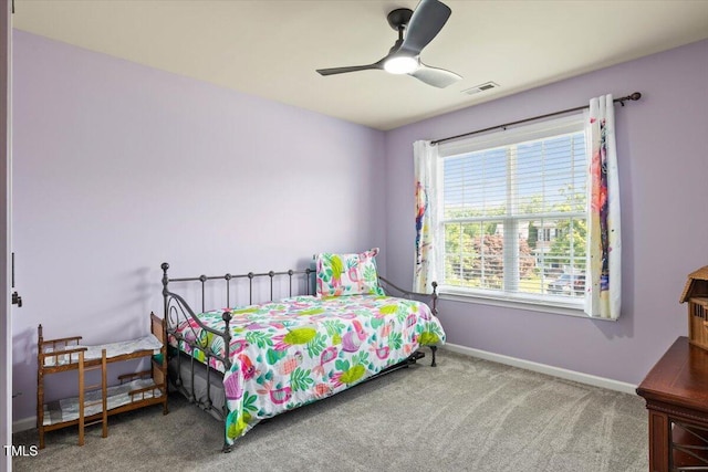 947 Middle Ground Ave, Rolesville, NC 27571 - bedroom featuring carpet, baseboards, and a ceiling fan